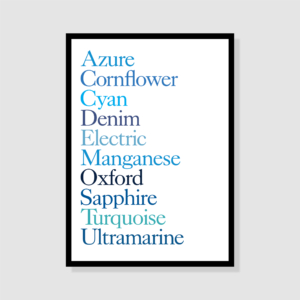 Blue List – Giclée Fine Art Print
